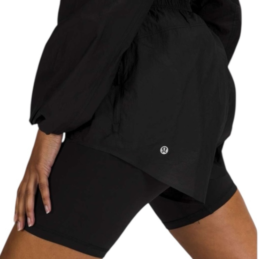 NWOT LULULEMON Step Out Black Packable High Rise 3" Shorts Size 12 - Picture 14 of 14